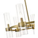 Datus 6 Light 26 inch Rubbed Brass Chandelier Ceiling Light