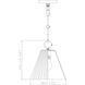 Alaric 1 Light 10 inch Modern Gold Pendant Ceiling Light