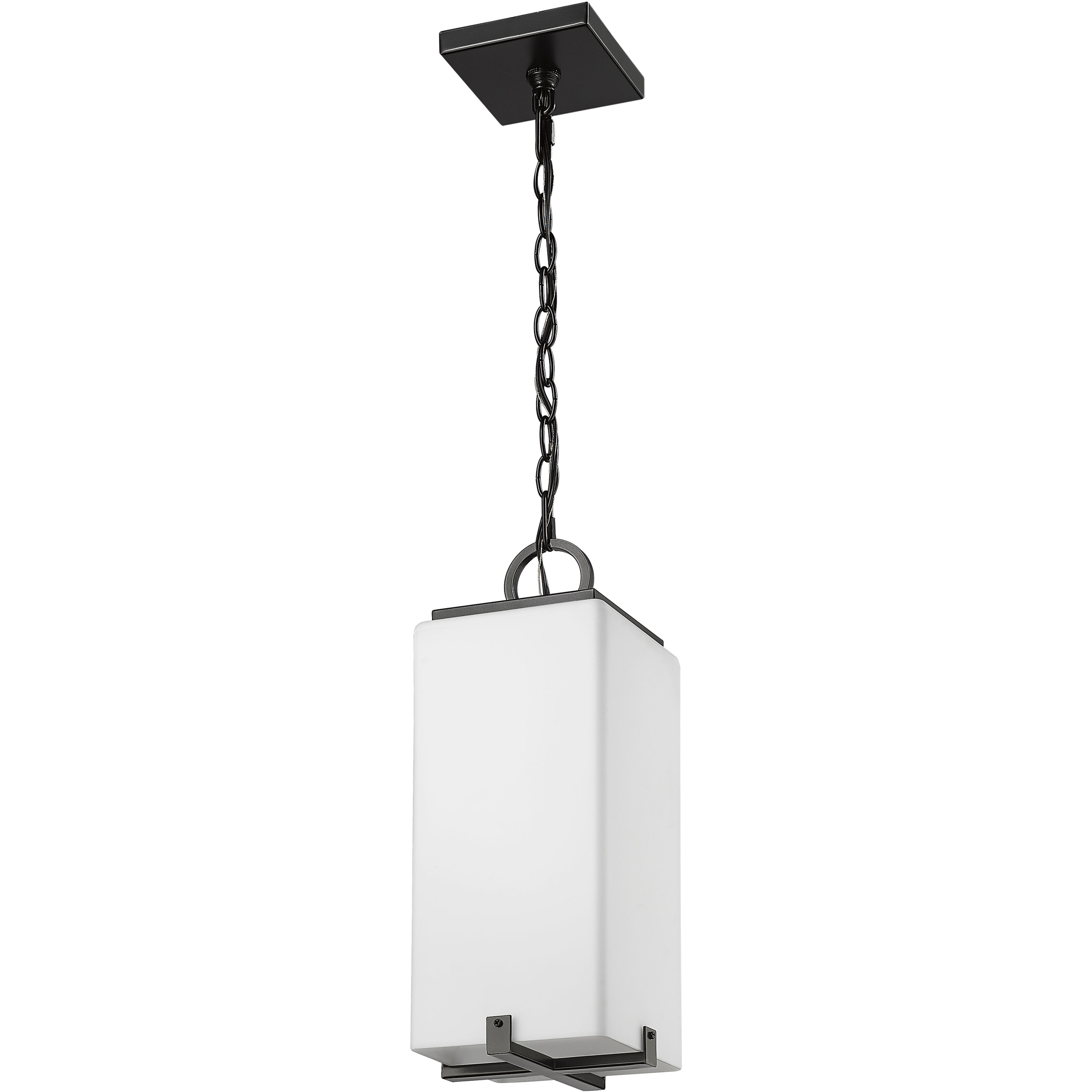 Sana 1 Light 6.75 inch Black Outdoor Chain Mount Ceiling Fixture