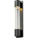 Striate Outdoor Wall Light in Black