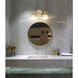 Realm Sphere 2 Light 16 inch Modern Gold Bath Vanity Wall Light