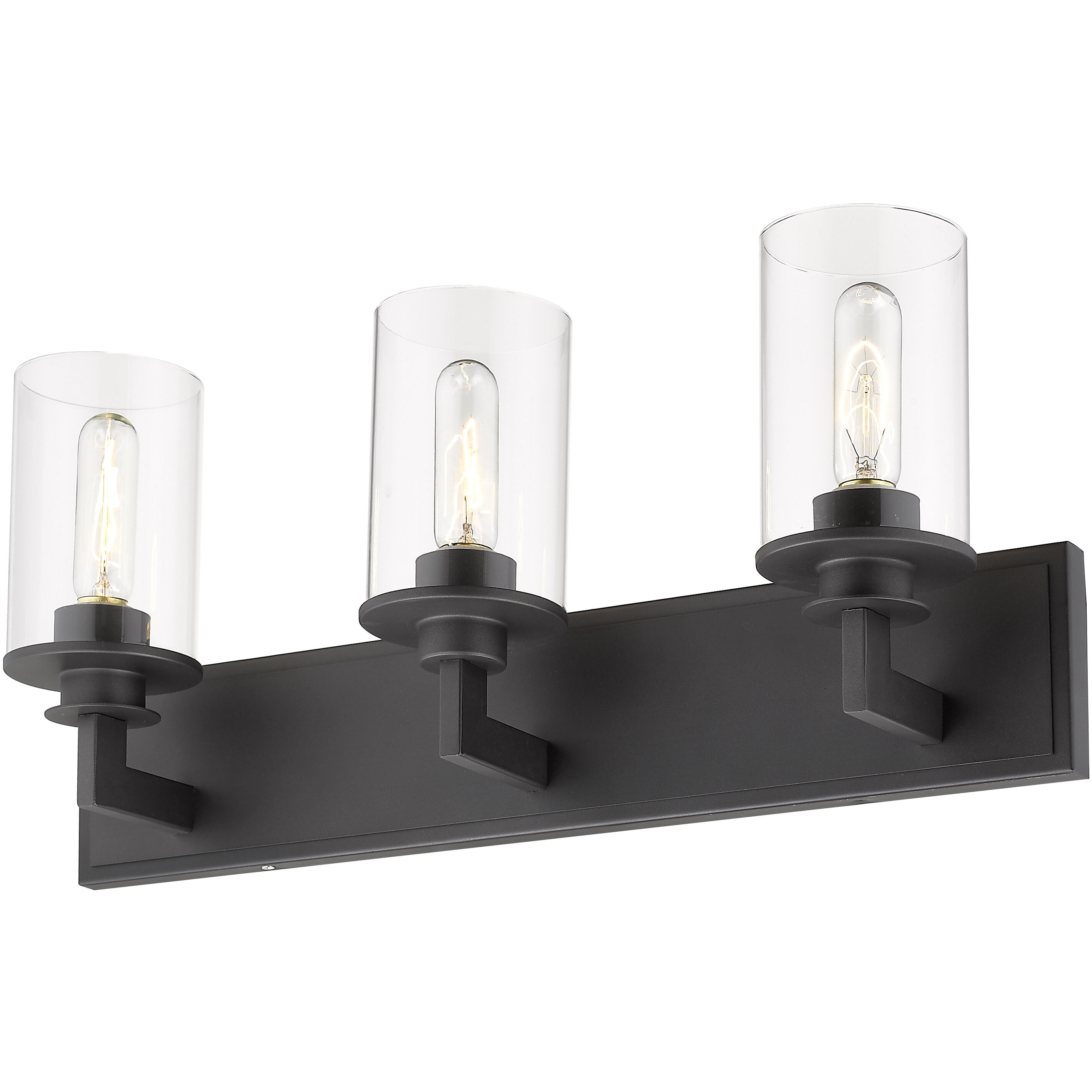 Savannah 3 Light 23 inch Bronze Vanity Wall Light