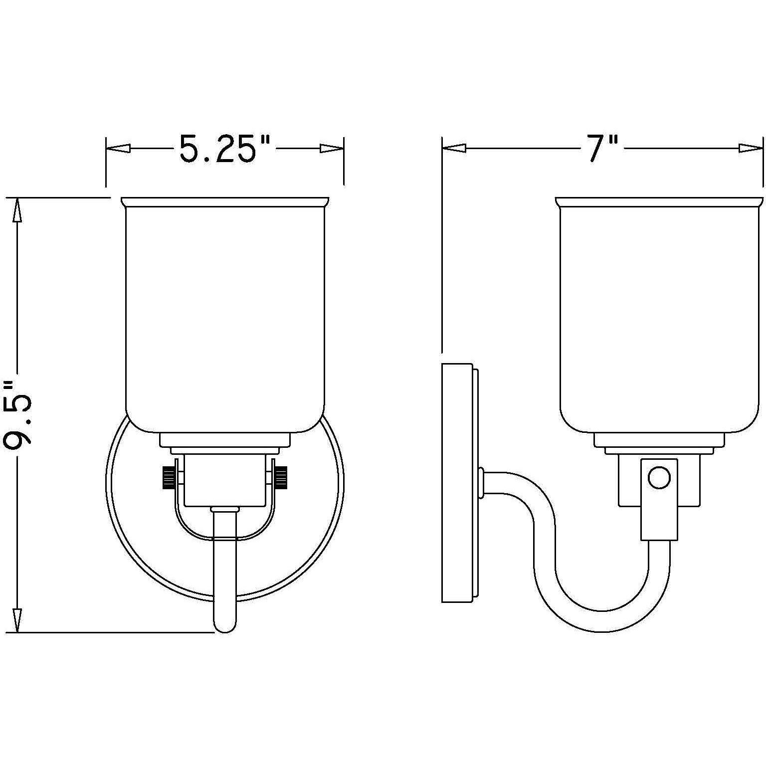 Kinsley 1 Light 5.25 inch Heirloom Gold Wall Sconce Wall Light