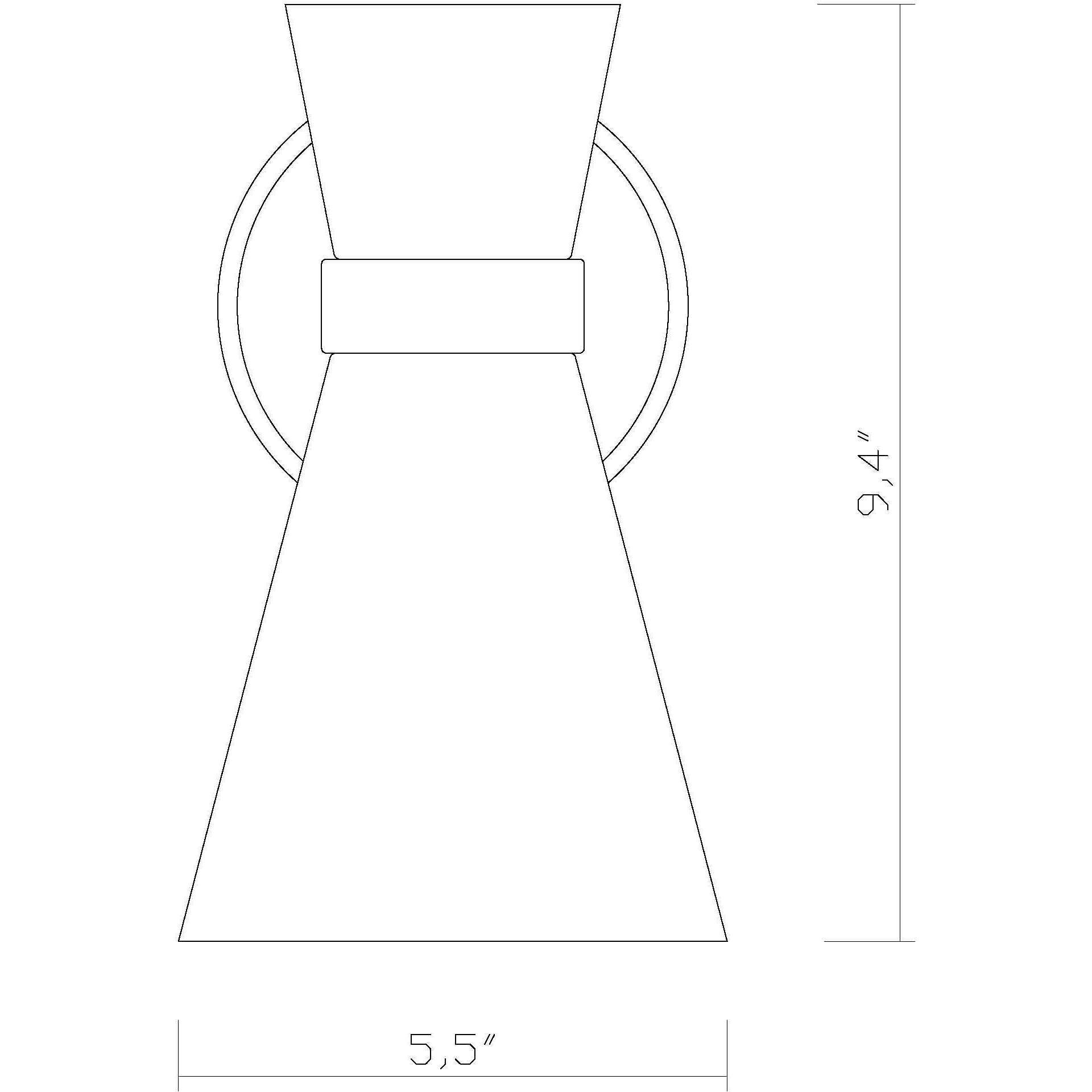 Soriano 1 Light 5.5 inch Matte Black and Heritage Brass Wall Sconce Wall Light