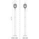 Davina 3 Light 94 inch Black Outdoor Post Mounted Fixture in G9
