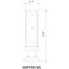 Glenwood 1 Light 16 inch Black Outdoor Pier Mounted Fixture