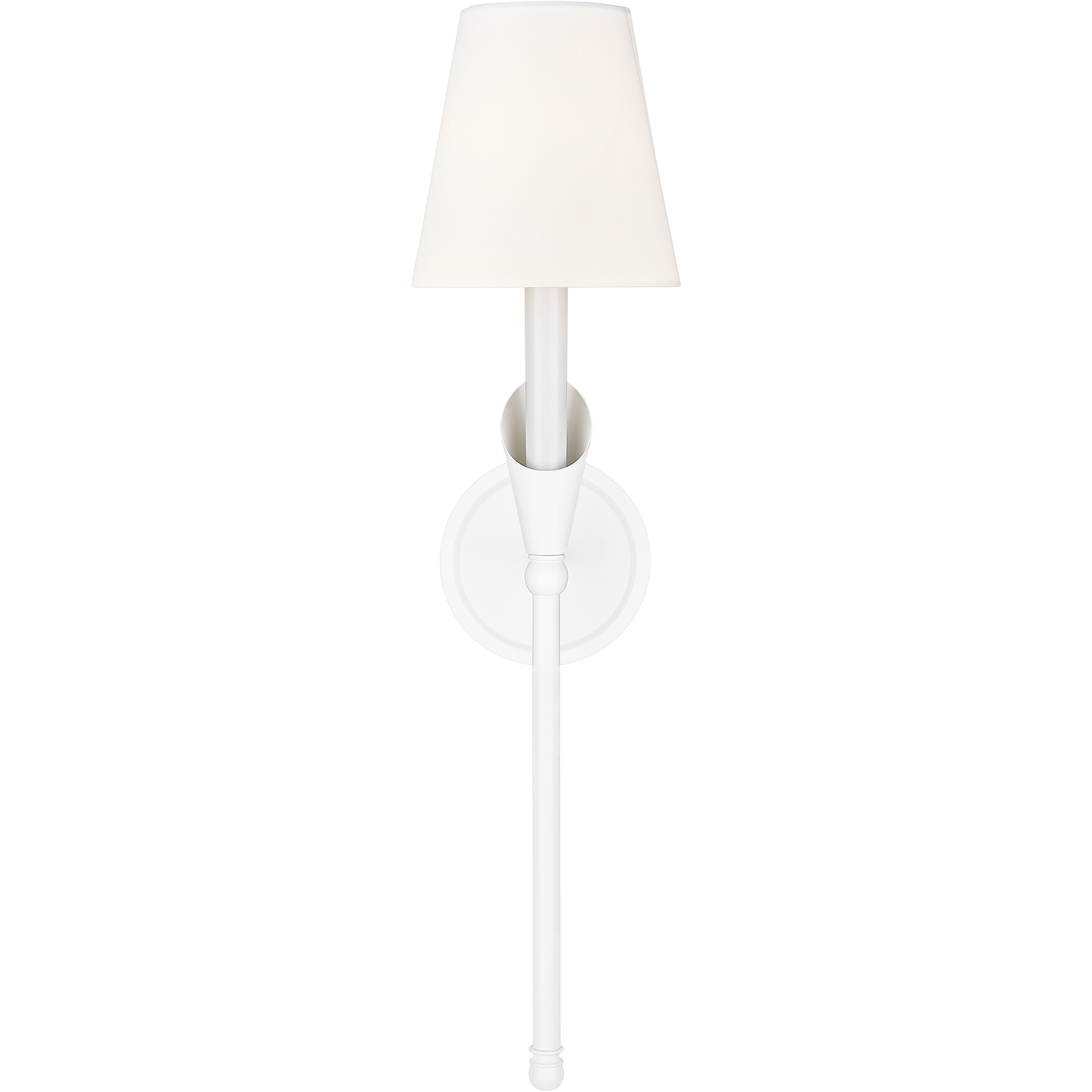 Claudelle Wall Sconce Wall Light in Textured White