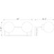 Parsons 2 Light 16 inch Matte Black and Brushed Nickel Vanity Wall Light