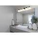 Vaughn 5 Light 40.75 inch Matte Black Vanity Wall Light