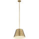 Lilly 1 Light 18 inch Rubbed Brass Pendant Ceiling Light
