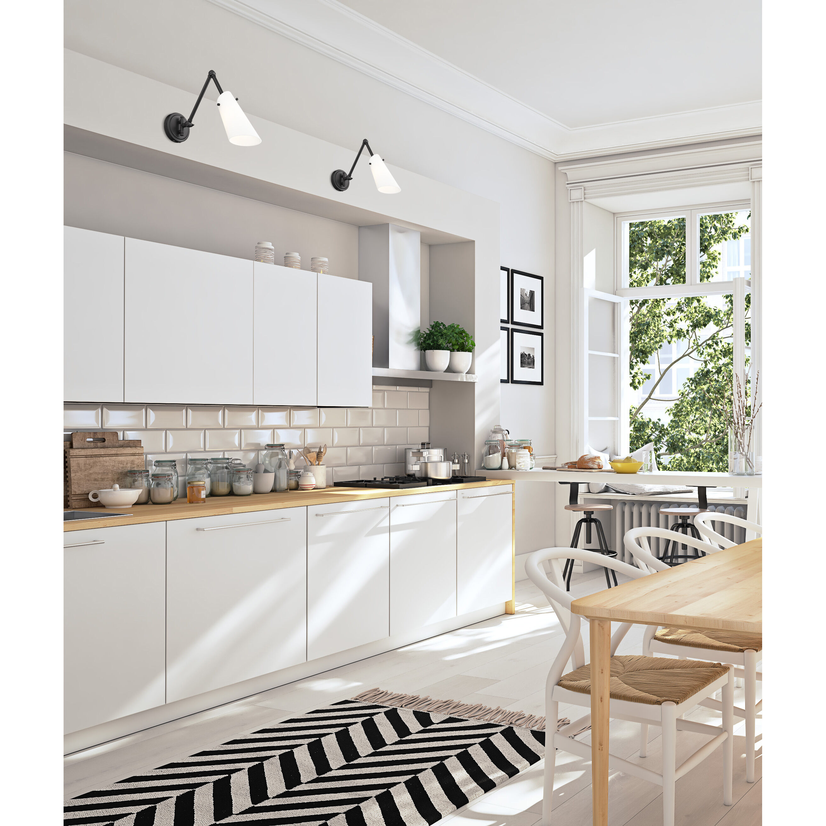 Julia 1 Light 5.25 inch Matte Black Wall Sconce Wall Light