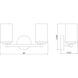 Thayer 2 Light 16 inch Matte Black Vanity Wall Light