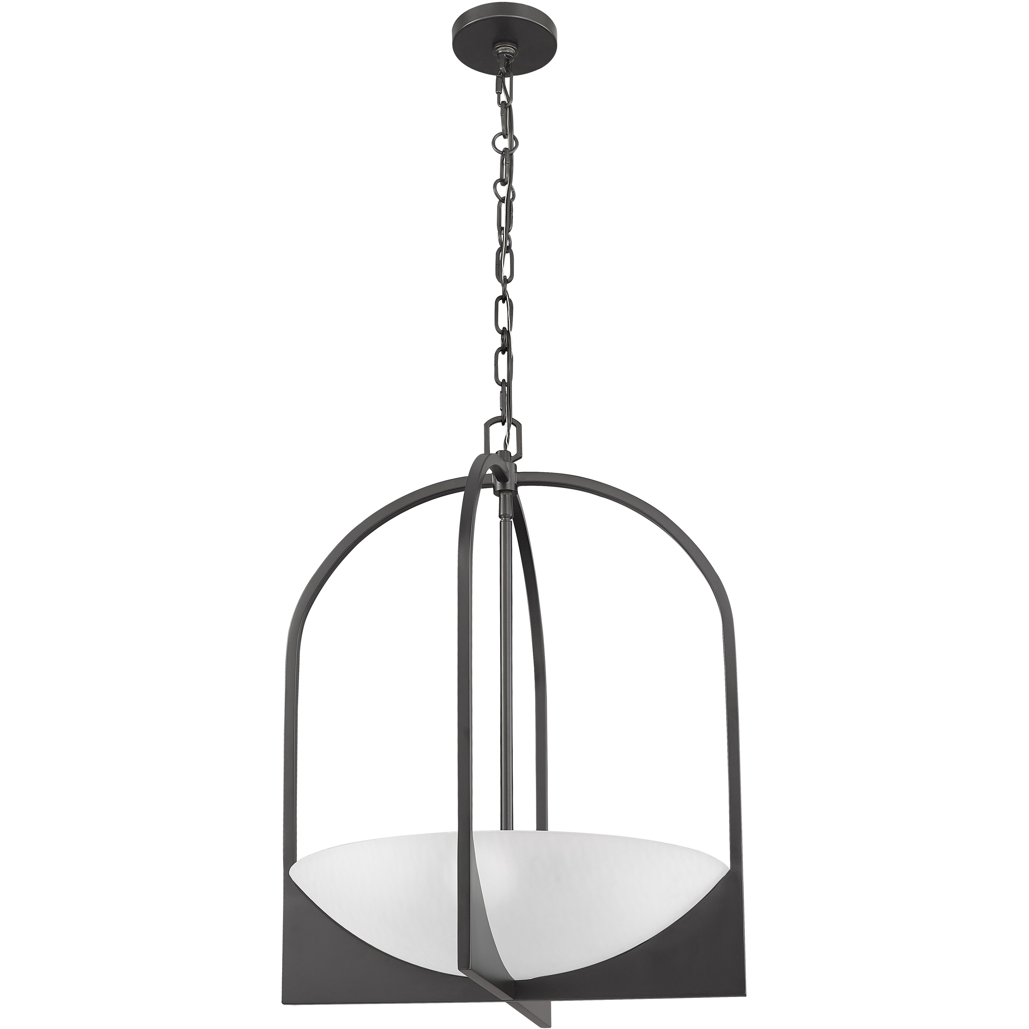 Devon 4 Light 18 inch Matte Black Pendant Ceiling Light