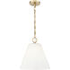 Alaric 1 Light 14 inch Modern Gold Pendant Ceiling Light