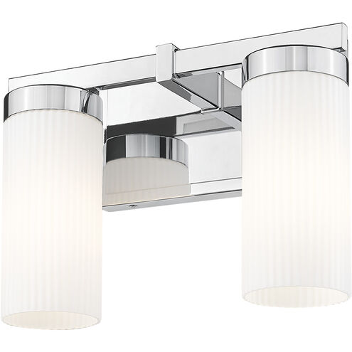Danica 2 Light 11.75 inch Chrome Bath Vanity Light Wall Light