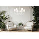 Aslin 6 Light 31 inch Textured White Chandelier Ceiling Light
