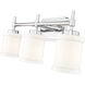Cadoc 3 Light 23.5 inch Chrome Bath Vanity Light Wall Light