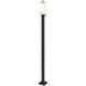 Sana 2 Light 114 inch Black Outdoor Post Mounted Fixture