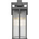 Fortis 1 Light 18 inch Sand Black Outdoor Wall Light