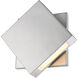 Quadrate LED 9.25 inch Silver Outdoor Wall Light