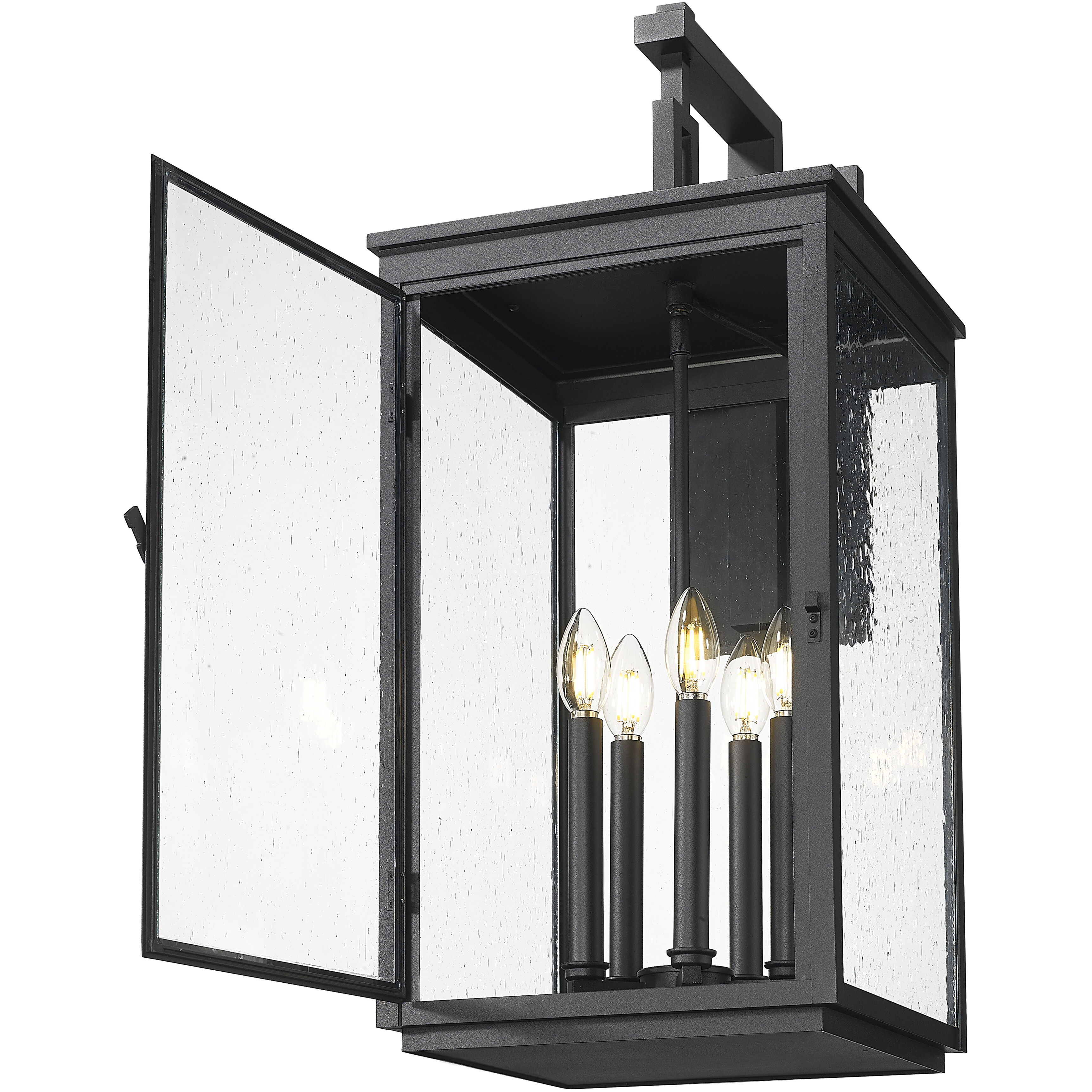 Hartwell 5 Light 28.5 inch Sand Black Outdoor Wall Light