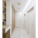 Algar LED 6 inch Modern Gold Flush Mount Ceiling Light