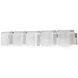 Zephyr 5 Light 38.4 inch Brushed Nickel Vanity Wall Light