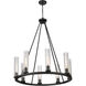 Beau 8 Light 33 inch Bronze Chandelier Ceiling Light