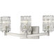 Aubrey 3 Light 22.5 inch Brushed Nickel Vanity Wall Light