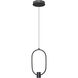 Saros LED 7.25 inch Matte Black Pendant Ceiling Light