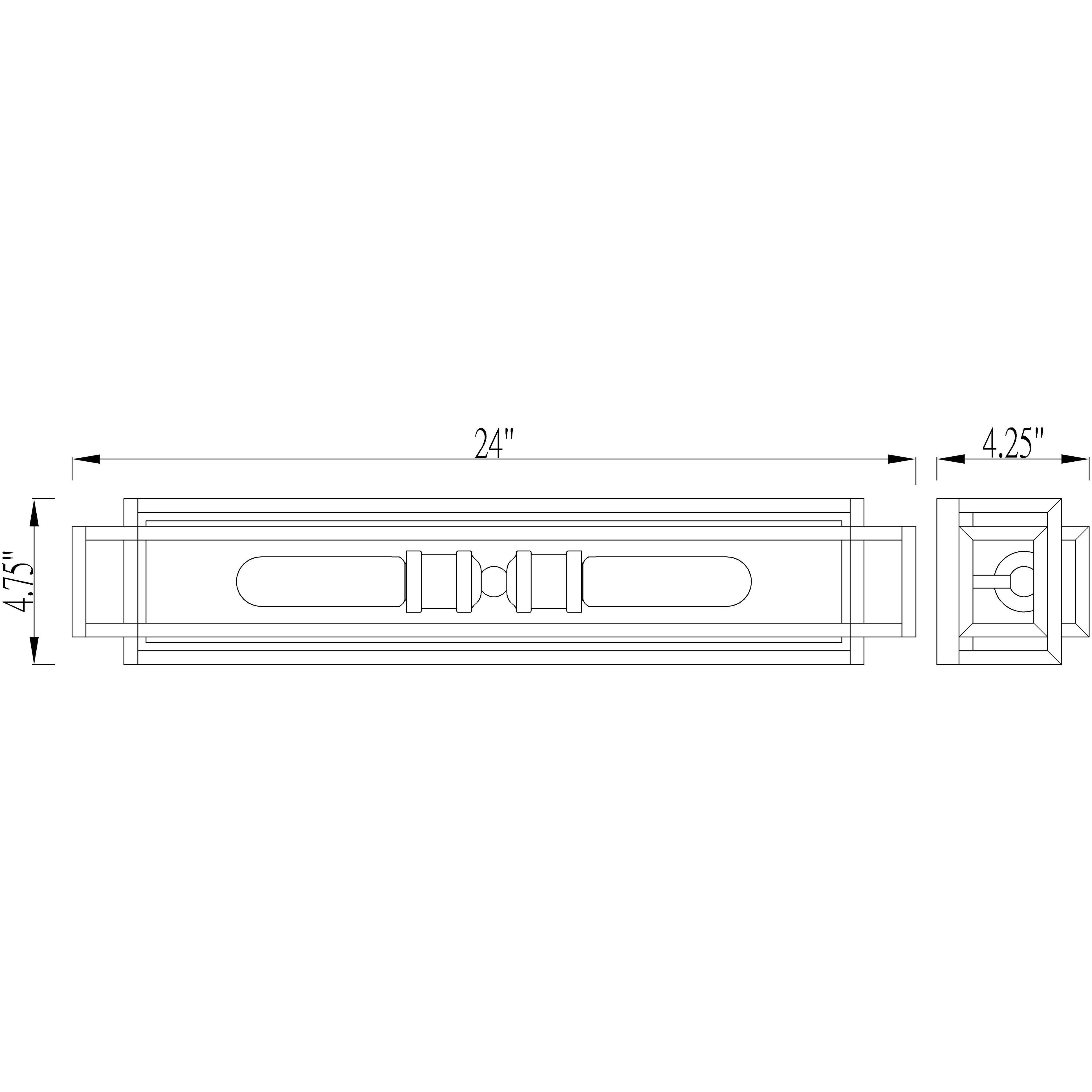 Titania 2 Light 4.75 inch Matte Black Vanity Wall Light