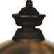 Shark 1 Light 16 inch Bronze Pendant Ceiling Light in Antique Copper Steel, 3.68