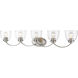 Ashton 5 Light 41 inch Brushed Nickel Vanity Light Wall Light
