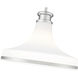 Reznor 1 Light 18 inch Brushed Nickel Pendant Ceiling Light