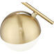 Realm Sphere 1 Light 8.5 inch Modern Gold Pendant Ceiling Light