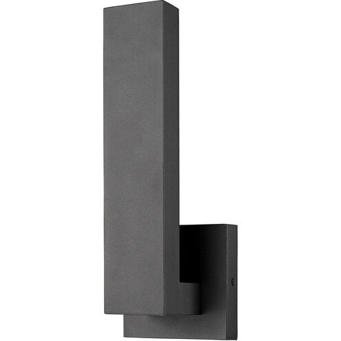Edge LED 12 inch Black Outdoor Wall Light