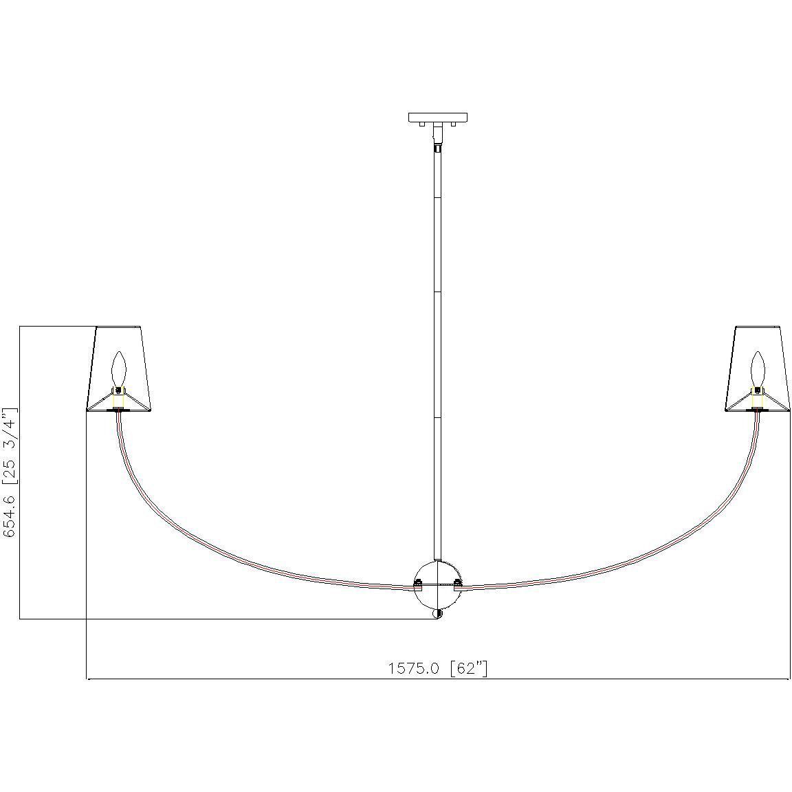 Z-Lite 3040-62MB Shannon 6 Light 62 inch Matte Black