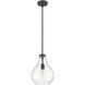 Bon Air 1 Light 10 inch Matte Black Pendant Ceiling Light