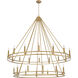 Dennison 28 Light 60 inch Signature Brass Chandelier Ceiling Light