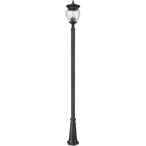Davina 4 Light 119.25 inch Black Outdoor Post Mounted Fixture in G9