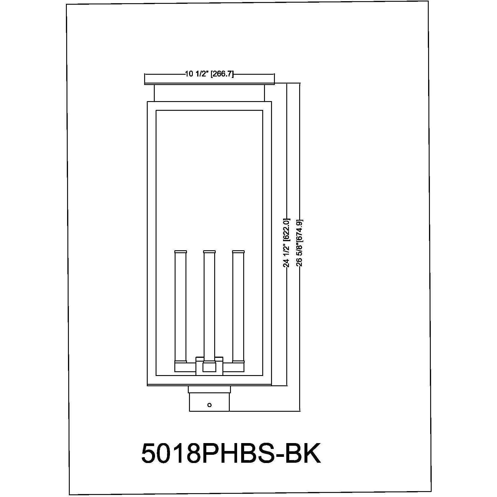 Nova 4 Light 26.75 inch Black Outdoor Post Mount Fixture