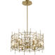 Garroway 6 Light 24 inch Aged Brass Chandelier Ceiling Light