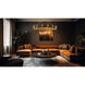 Barclay 16 Light 62 inch Rubbed Brass Chandelier Ceiling Light