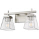 Lauren 2 Light 16 inch Brushed Nickel Vanity Wall Light