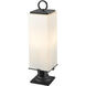 Sana 3 Light 28.5 inch Black Outdoor Pier Mounted Fixture
