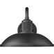 RLM 1 Light 9.25 inch Sand Black Outdoor Wall Light
