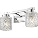 Jacqueline 2 Light 15.75 inch Chrome Bathroom Vanity Wall Light