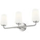 Montford 3 Light 24 inch Brushed Nickel Bath Vanity Light Wall Light