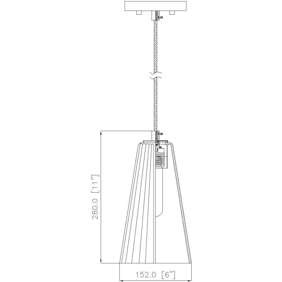 Farrell 1 Light 6 inch Brushed Nickel Pendant Ceiling Light