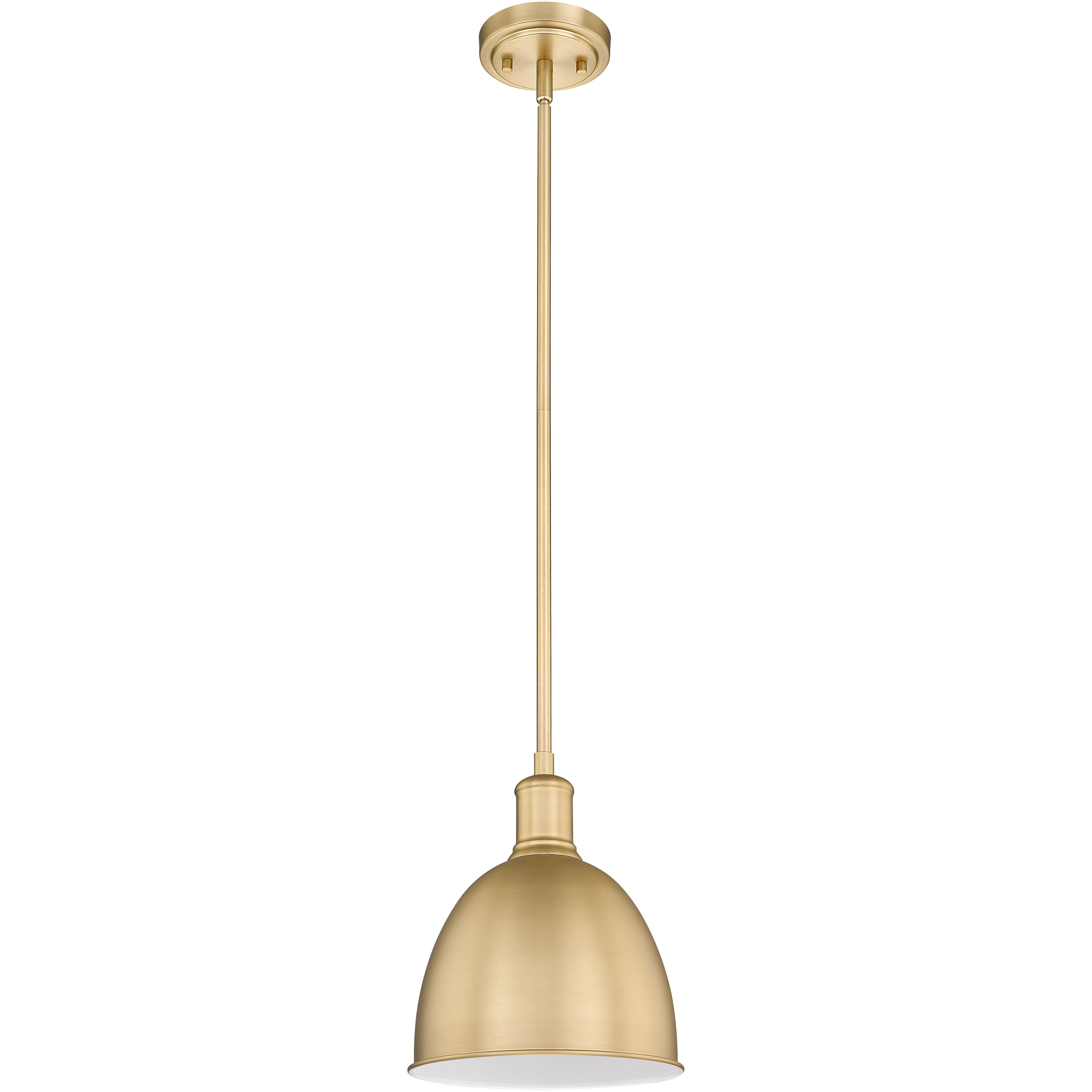 Sawyer 1 Light 8.25 inch Classic Brass Pendant Ceiling Light